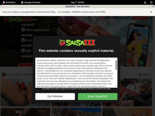 $1 Salsa XXX Trial Membership