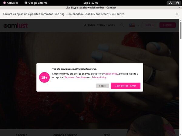 AmberUsaeroticfun With Discover Card