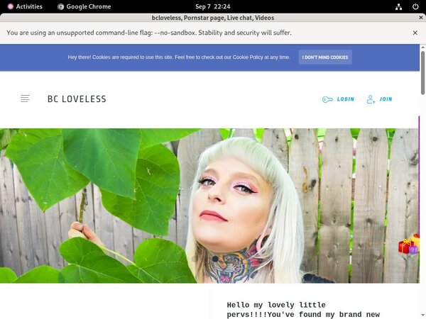 Bcloveless Billing Page