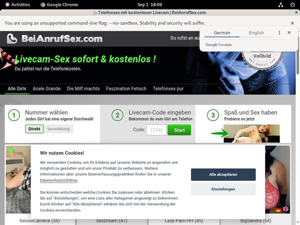 Beianrufsex.com Offer