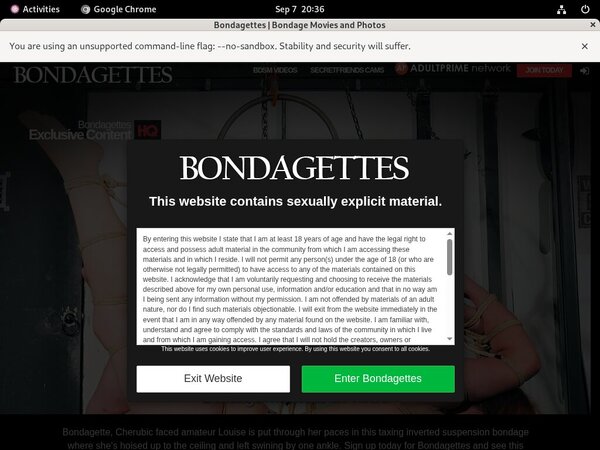 Bondagettes.com Passcode