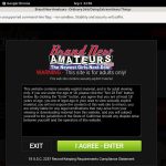 Brand New Amateurs Signup Page