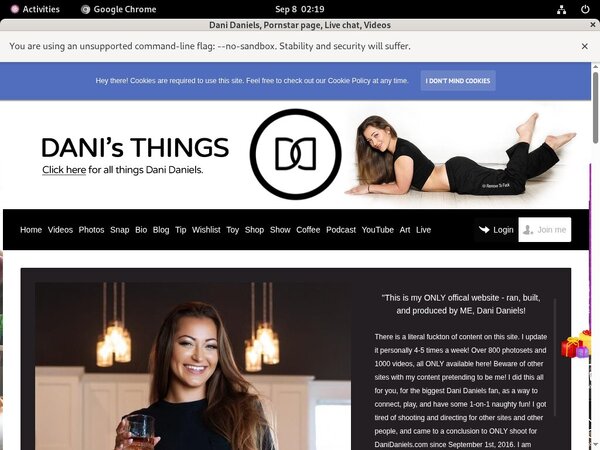 Danidaniels.com Subscribe