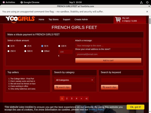 FRENCH GIRLS FEET Active Accounts
