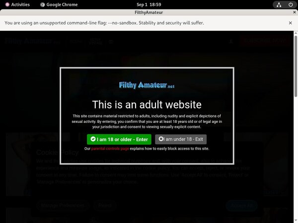Filthy Amateur 1 Day Trial