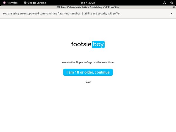 Footsie Bay User And Pass