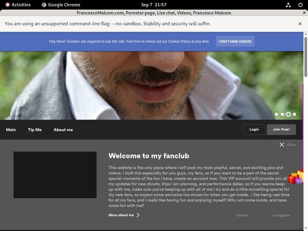 FrancescoMalcom.com Accounts Password