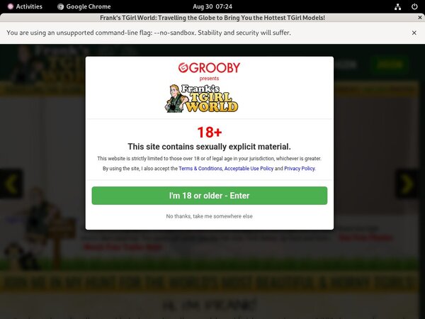 Franks-tgirlworld.com Day Trial Membership