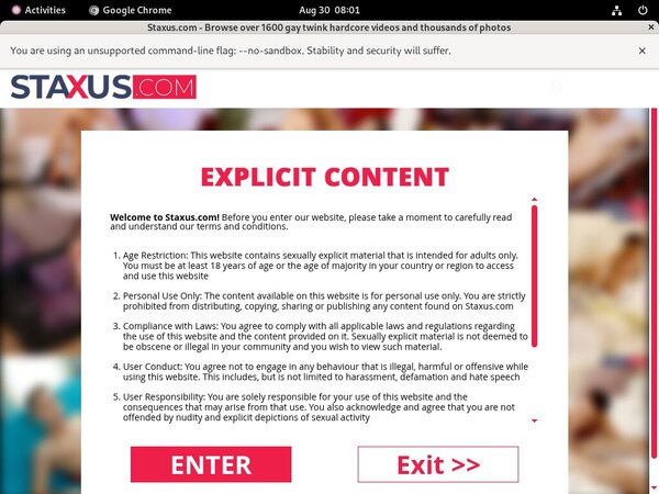 Free Accounts On Staxus.com