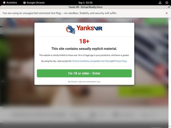 Free Pass For Yanks VR