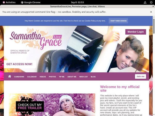 Free SamanthaGraceLive Id And Password