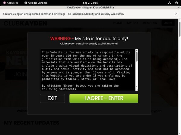 Get Free Club Kayden Passwords