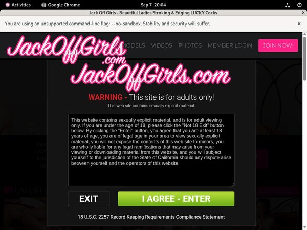 Jackoffgirls Checkout Page
