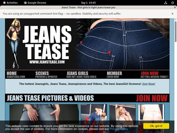 Jeans Tease ??