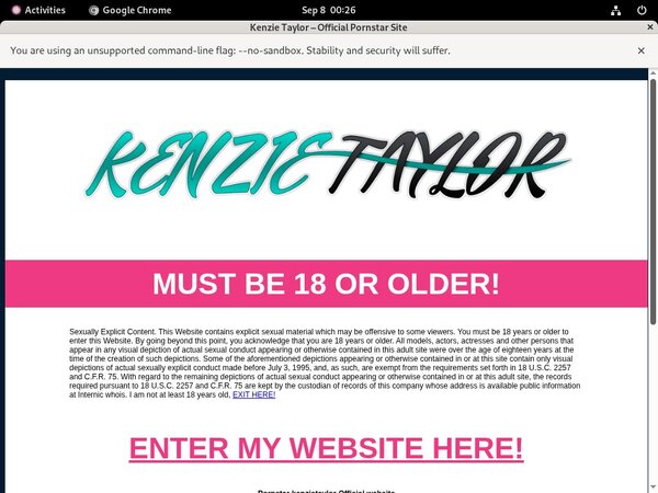 Kenzie Taylor Sing Up