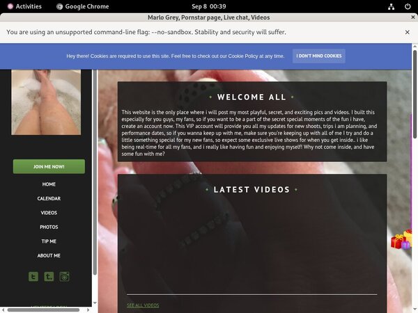 MarloGrey Vendo Page