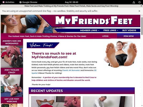 Myfriendsfeet.com Free Login Password