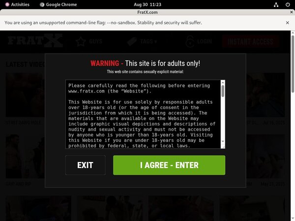 New Fraternityx.com Promo Code