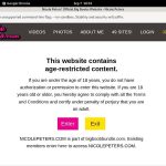 Nicolepeters.com Account Info