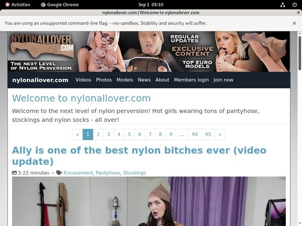 Nylon All Over Pay Using