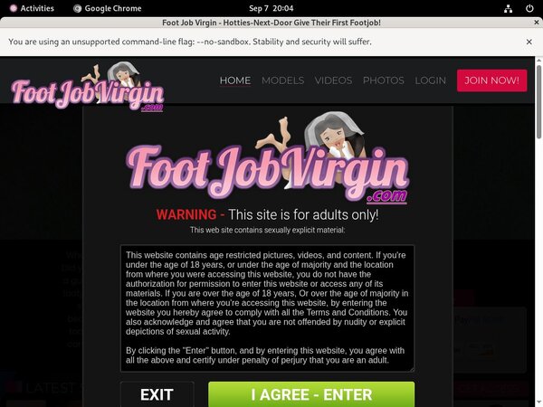 One Time Footjobvirgin.com Discount