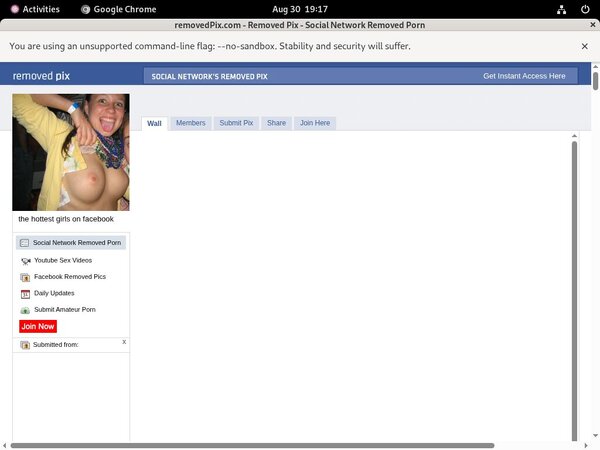 Removed Pix Join Form