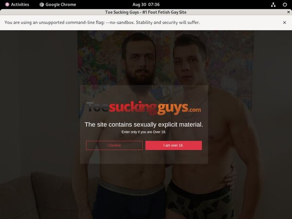 Toe Sucking Guys Segpay Discount