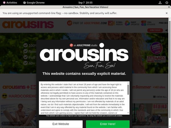 Trial Membership Arousins.com