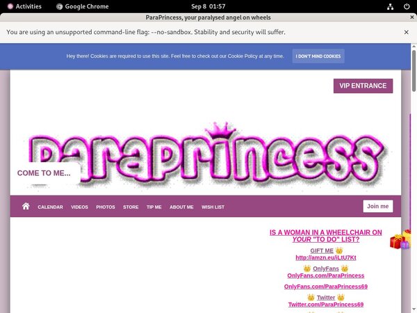 Trial ParaPrincess Account