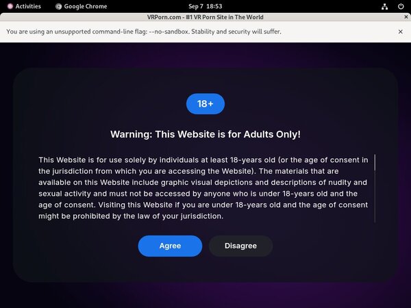 VR Porn Sign VR Porn Sign