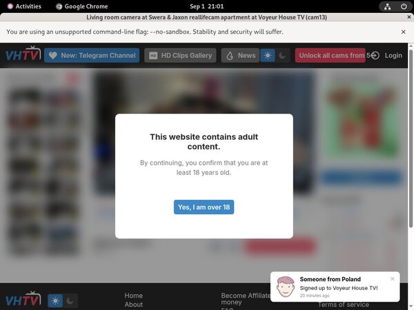 Voyeur-house.tv Alternate Payment