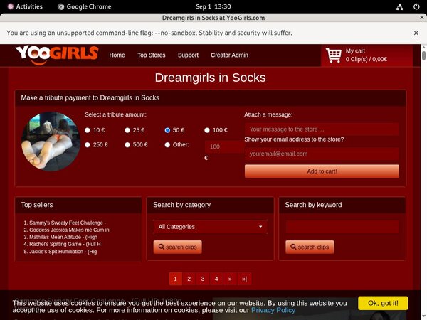 Yoogirls.com Account Passwords