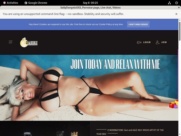 Register SallyDangeloXXX